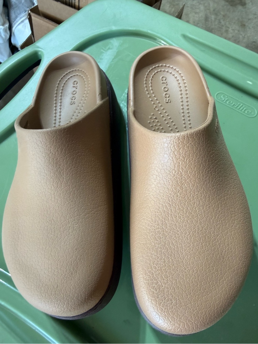 Crocs Dylan platform Clogs sepia EUC 9